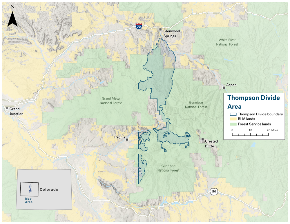 map of the thompson divide 