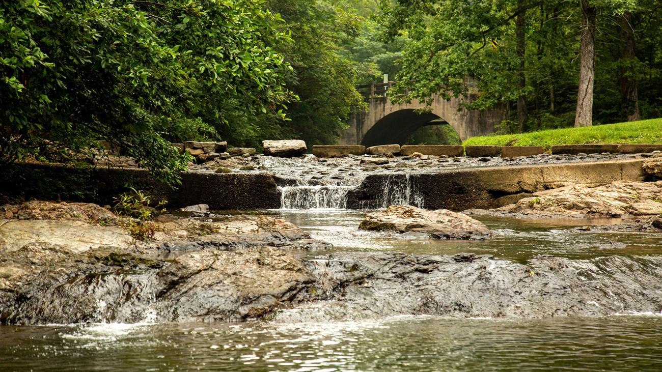 water flowing through river