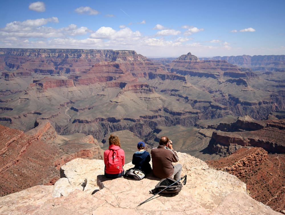 Family at Grand Canyon National Park, Arizona