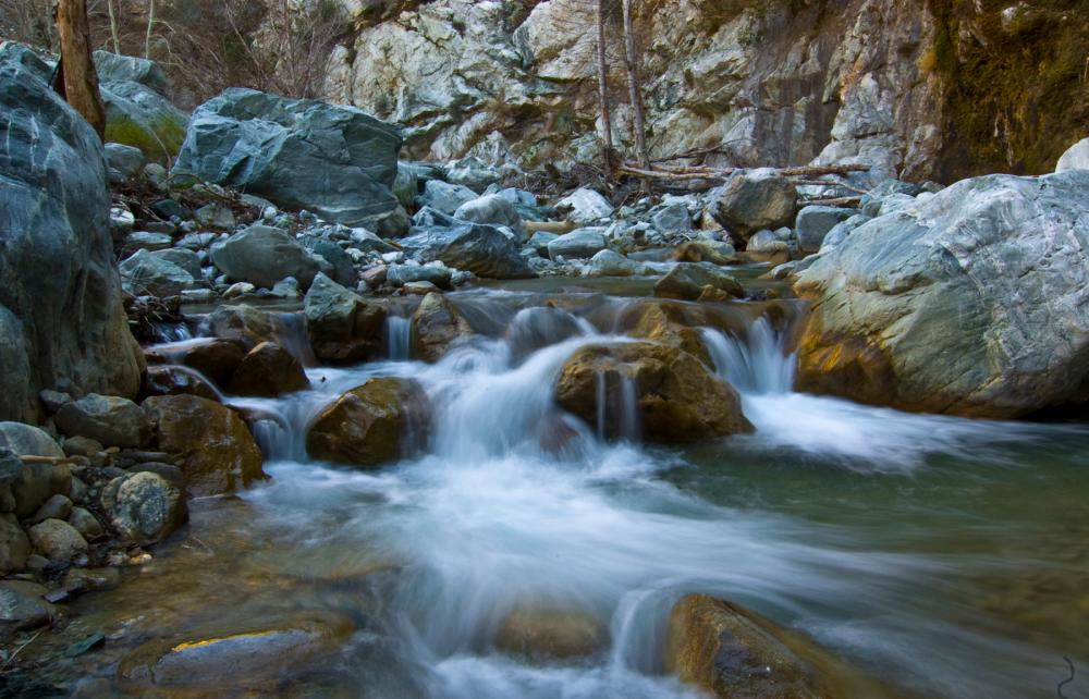 A creek in Sheep Mountain Wilderness within the San Gabriel Mountains, California