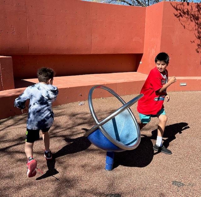 kids carrying stuff