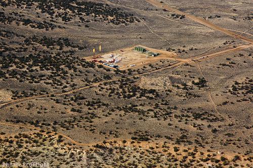 Drilling in desert