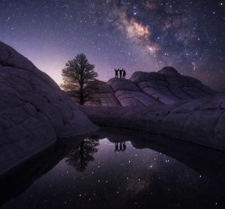Night sky at Vermillion Cliffs National Monument, AZ