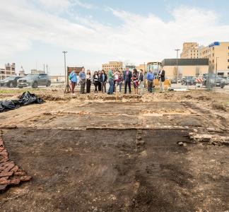 An archaeological site from the 1908 race riot